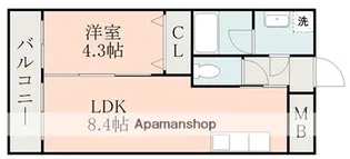 ハイリッヒ新屋敷【5階】の間取り