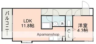 ハイリッヒ新屋敷【3階】の間取り