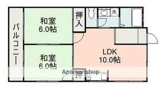 米原コーポ【1階】の間取り