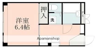 第2川鶴ハイツ【4階】の間取り