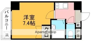 アビタシオン黒髪【5階】の間取り