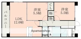 アークアベニュー御領【2階】の間取り