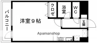サンホワイト新町【3階】の間取り