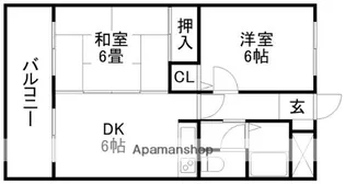 ライオンズマンション藤崎宮前【2階】の間取り