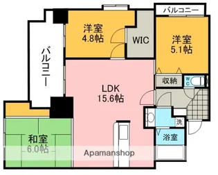 S−FORT保田窪【5階】の間取り