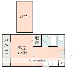 レオパレス南高江Ⅱ【2階】の間取り