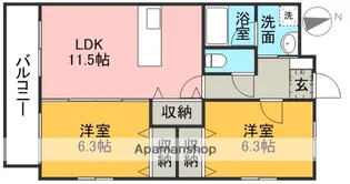 プロムロード【1階】の間取り