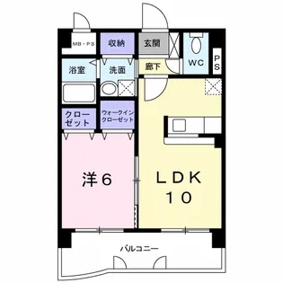 ブリランテピアッツァ【7階】の間取り