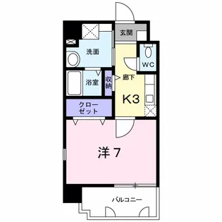 ブリランテピアッツァ【6階】の間取り