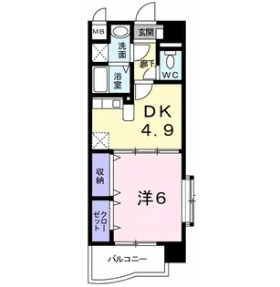 レルベ保田窪【3階】の間取り