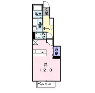 メゾン・ド・ルポス【1階】の間取り
