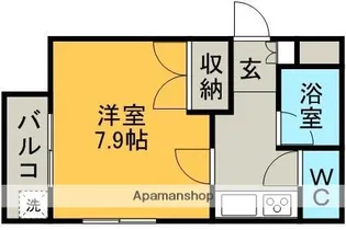 京町マンション【1階】の間取り