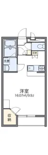 レオパレス秣野原【205号室】の間取り