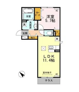 グランベージュⅡ【1階】の間取り