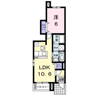 フィオーレ・ヴィラ【1階】の間取り