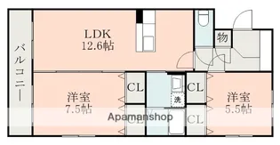 ソリテール麻生田【4階】の間取り