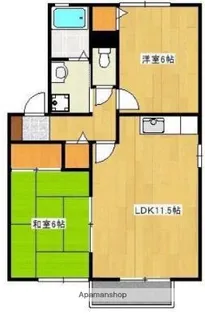 クロノス27飛田B【2階】の間取り