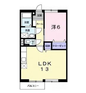 サンモール長嶺【1階】の間取り