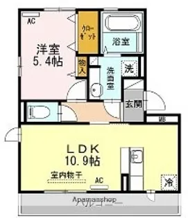 サニーフラット88【2階】の間取り