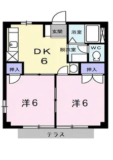 カーサウエダ【1階】の間取り