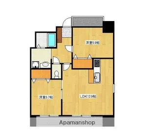 クロノス34田井島Ⅱ【8階】の間取り