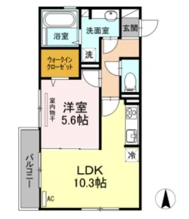 ドミール WITHD【2階】の間取り