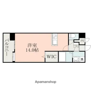 ロザリアンプレイス南熊本【2階】の間取り