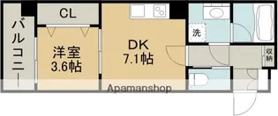 グランフェリーチェ並木坂【4階】の間取り