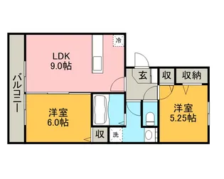 ルラーシュ【102号室】の間取り