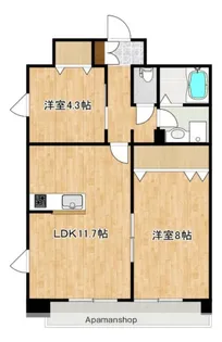 クロノス38花立【8階】の間取り