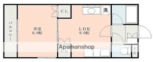 セジュール下南部【1階】の間取り
