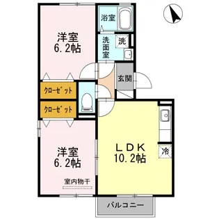 セジュールひまわり【3階】の間取り