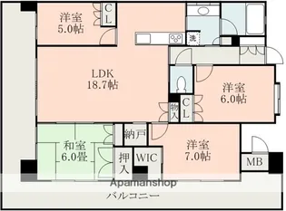 MJR大江【10階】の間取り