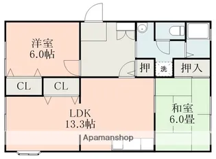 アンプルール B棟【2階】の間取り