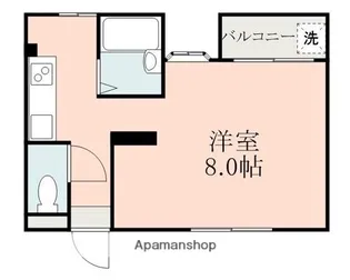 アークアベニュー黒髪【1階】の間取り