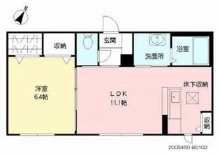 シャーメゾンヴィブレ B棟【1階】の間取り