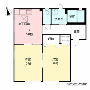 メゾンド・カイロウ C棟【1階】の間取り