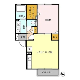 ウィルモアM&M【2階】の間取り