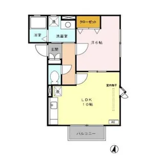 ソレイユハイツ【2階】の間取り
