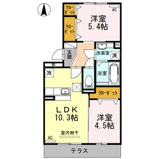 Neutral88【1階】の間取り