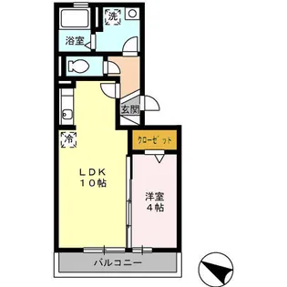 マウンテンクレスト秋津【2階】の間取り
