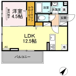 グレース下南部【3階】の間取り