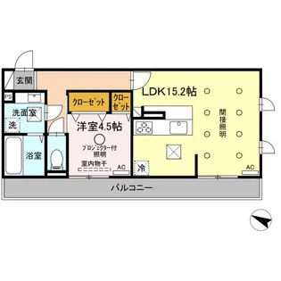 D’プレイス 八王寺【1階】の間取り