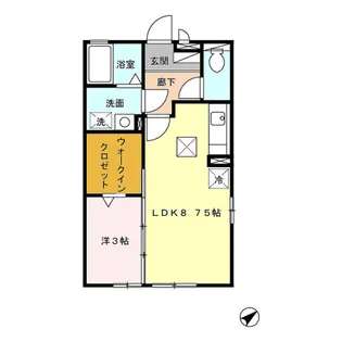 メゾンミュー A棟【1階】の間取り