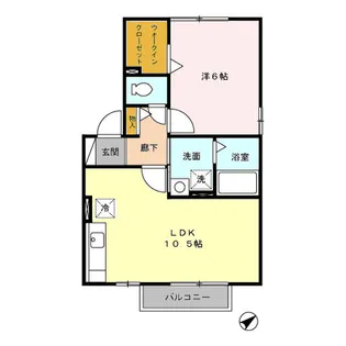 シャルマン A棟【2階】の間取り