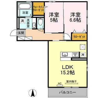 メゾン・ド・平田【1階】の間取り