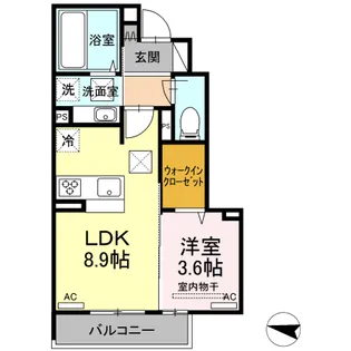 グランフォレMⅠ【1階】の間取り