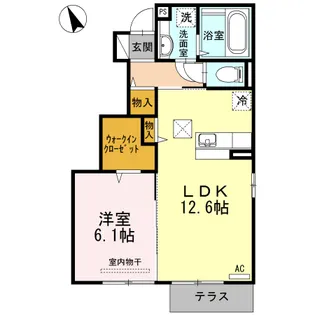 グランシャリオ須屋【1階】の間取り