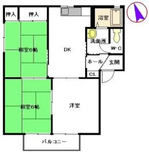 熊本県熊本市西区花園5丁目【アパート】の間取り