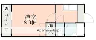 熊本県熊本市中央区黒髪7丁目【マンション】の間取り